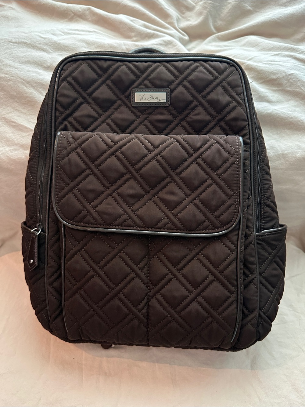 Vera Bradley Quilted Brown Backpack - Women’s Travel Bag